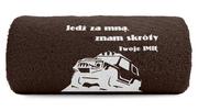 Ręczniki - pat15.net Duży ręcznik kąpielowy off-road 4x4 70x140 Znam skróty 1096 - miniaturka - grafika 1