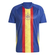 Koszulki sportowe męskie - Męska Koszulka z krótkim rękawem ADIDAS RFEF PRESHI IW7891 – Granatowy - miniaturka - grafika 1