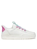 Buty dla dziewczynek - Geox Sneakersy J65NSA 05415 C1364 D 2 Biały - miniaturka - grafika 1