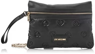 Torebki damskie - Love Moschino Damska torba na ramię Borsa Pu wytłaczana nero, czarna, 19 x 27 x 4 - miniaturka - grafika 1