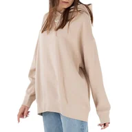 Bluzy sportowe damskie - Bluza Nike Sportswear Collection Essential DJ7668-126 - beżowa - miniaturka - grafika 1