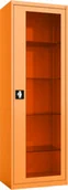 Meble i wyposażenie gabinetów medycznych - MD/1s.2011 szafa lekarska 1-skrzydłowa 1-komorowa pomarańczowa - miniaturka - grafika 1