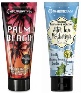 Supertan California Palm Beach + After Tan Po Opalaniu Gratis - Balsamy i kremy do opalania - miniaturka - grafika 1
