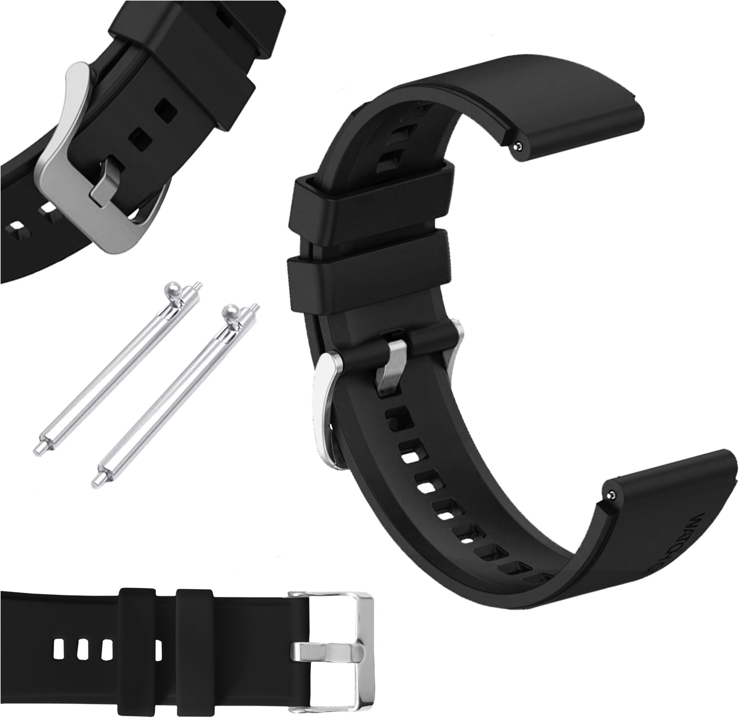 ChronSmarta Pasek ChronSmarta do smartwatch'a Xiaomi Mi Watch S1 S2 S3 S4 Amazfit GTR 2 2e 3 4 Pro Czarny