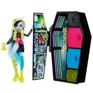 Monster High, Skulltimate Secrets, Neonowy strach, lalka Frankie Stein - Lalki dla dziewczynek - miniaturka - grafika 1