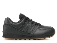 Buty dla dziewczynek - Buty dziecięce NB GC574NBB 574 Czarne - miniaturka - grafika 1