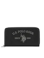 Portfele - U.S. Polo Assn. Portfel WIUXT8413WVP Czarny - miniaturka - grafika 1