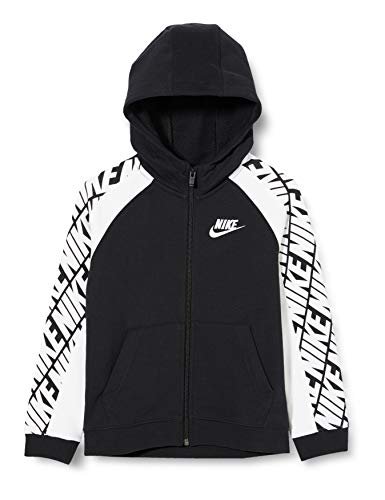 Nike chłopięca bluza B Nsw Ft Energy Fz czarny Black/White/(White) X-L