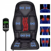 Masażery - MATA GRZEWCZA NA FOTEL SIEDZENIE PODGRZEWANA MATA MASUJĄCA WIBRACYJNA HIT ! - miniaturka - grafika 1