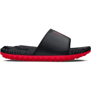 Klapki uniseks Under Armour Project Rock 3 UFC Slides - czarne - Klapki i japonki męskie - miniaturka - grafika 1