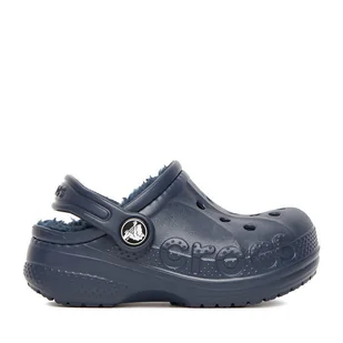 Klapki Crocs C-BAYA LINED CLOG T 207501-463 Granatowy - Buty dla chłopców - miniaturka - grafika 1
