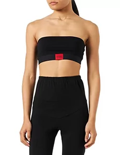 HUGO Damski biustonosz Bandeau Red Label bez ramiączek, Czarny 1, XS - Biustonosze - miniaturka - grafika 1