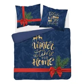 Pościel - ŚWIĄTECZNA POŚCIEL 220x200 BAWEŁNA 100% KOKARDA 4263A - miniaturka - grafika 1