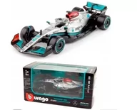 Samochody i pojazdy dla dzieci - Bolid F1 Mercedes-AMG W13 E Russel 1:43 BBURAGO - miniaturka - grafika 1