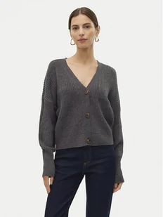 Vero Moda Kardigan Lea 10249632 Szary Regular Fit - Swetry damskie - miniaturka - grafika 1
