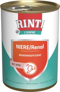 RINTI PUSZKA NIERE RENAL NERKI WOŁOWINA DIETA DLA PSÓW 400 - Mokra karma dla psów - miniaturka - grafika 1