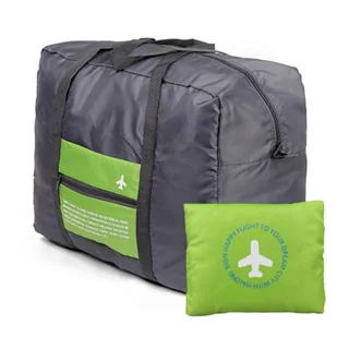 Przenośna torba podróżna Organizer do przechowywania Składany Nylon Wodoodporny i wygodny do podróżowania Kemping Piesze wycieczki Zielony - Torby podróżne - miniaturka - grafika 1