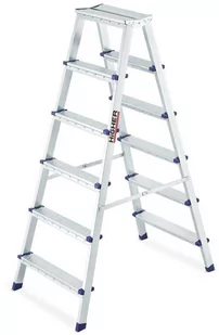 Drabina domowa schodki dwustronne HIGHER 2x6 S-1206 - Drabiny - miniaturka - grafika 1