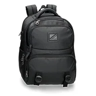 Torby na laptopy - Pepe Jeans Plecak na laptopa z możliwością dopasowania pasków, czarny/biały, Mochila para Portátil Doble Compart. con Carro, plecak pc - miniaturka - grafika 1