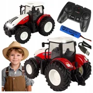 Zabawki zdalnie sterowane - TRAKTOR ZDALNIE STEROWANY CIĄGNIK Z PŁUGIEM PREZENT DLA CHŁOPCA 4 5 6 LATKA - miniaturka - grafika 1