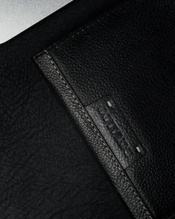 Lumarko Duży skórzany czarny portfel męski RFID — Ronaldo! - Portfele - miniaturka - grafika 4