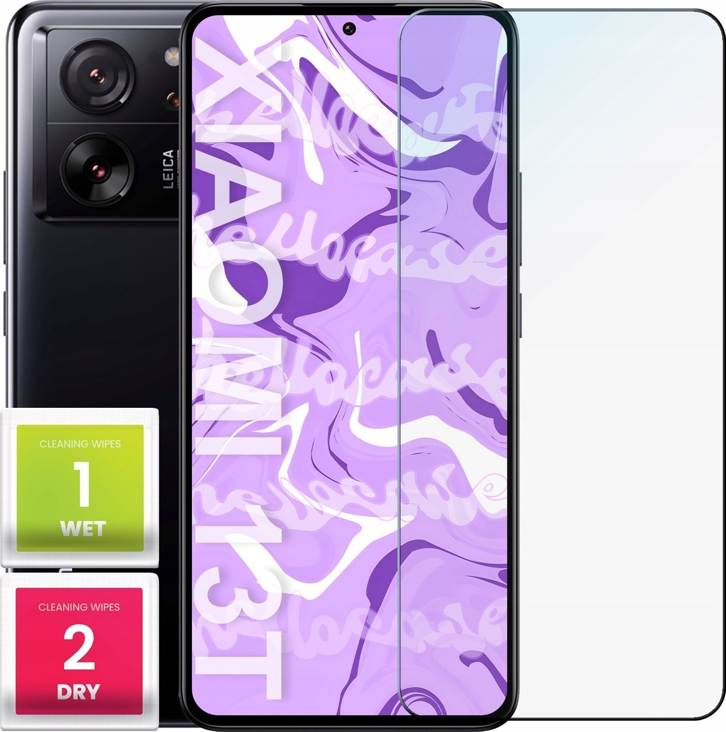 Hello Case Szkło Hartowane do Xiaomi 13t / 13t Pro szybka 9H, płaskie 2.5D, ochronne