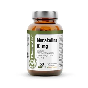 PHARMOVIT (suplementy diety) MONAKOLINA 10mg Ekstrakt z fermentowanego czerwonego ryżu 250mg 60 kaps. - Suplementy naturalne - miniaturka - grafika 1