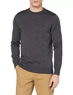 Swetry męskie - Armor Lux Męski sweter damski z ciągnięciem damgan Homme, Czarny (551 antracyt 551 antracytowy), XL - miniaturka - grafika 1