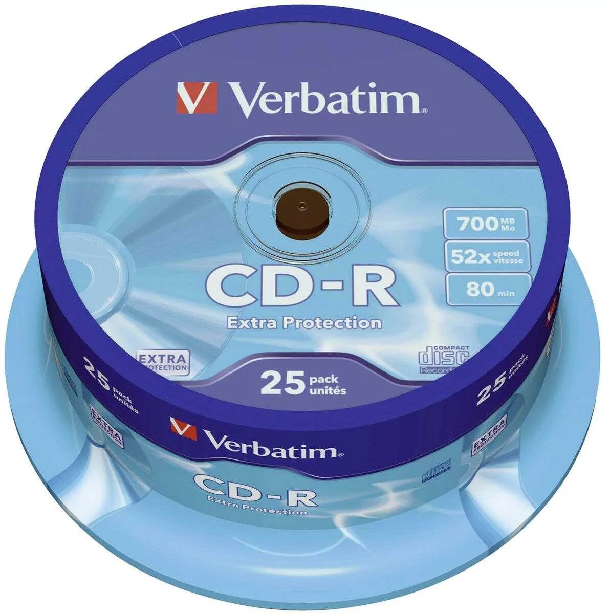 Verbatim CD-R 700MB x50 cakebox 25 szt. Colour