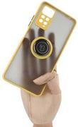 Etui i futerały do telefonów - Bizon Etui Case Hybrid Ring do Redmi Note 11 Pro / Pro 5G żółte - miniaturka - grafika 1