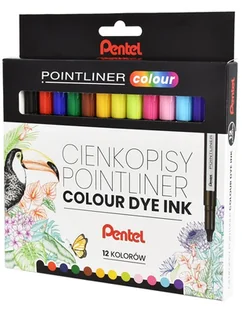 Pentel Cienkopis 12kol 0.4 Fib Pen S40-ST12PL Wb - Cienkopisy - miniaturka - grafika 1