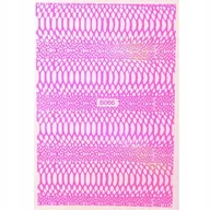 Ozdoby do paznokci - Allepaznokcie Naklejki do paznokci cienkie samoprzylepne opalizujące Snake Skin neon pink - miniaturka - grafika 1