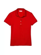 Koszulki i topy damskie - Lacoste Damska koszulka polo, czerwony, 46 - miniaturka - grafika 1