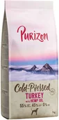 Sucha karma dla psów - Purizon Coldpressed, indyk z olejem konopnym - 1 kg - miniaturka - grafika 1