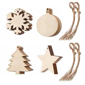 Bombki - Drewniane Ozdoby Choinkowe 40 Szt. Boże Narodzenie - miniaturka - grafika 1
