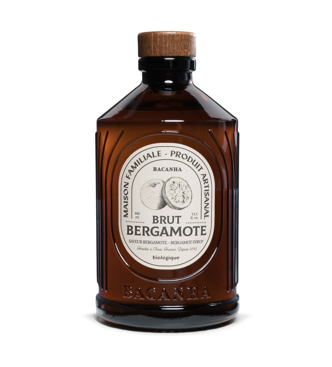 Syrop Bacanha o smaku bergamotki ORGANIC 400 ml – do kawy, lemoniad i koktajli