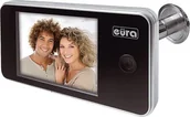Domofony - Eura Wideo-wizjer do drzwi EURA VDP-01C1 ERIS SREBRNY 3,2'' LCD - miniaturka - grafika 1