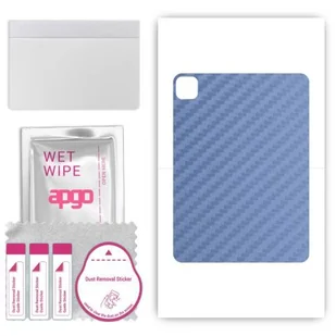 folia naklejka skórka strukturalna na TYŁ do Apple iPad Pro 11 2022 - Carbon Granatowy - apgo SKINS - Akcesoria do tabletów i e-booków - miniaturka - grafika 1