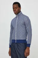 Bluzy męskie - Lacoste bluza męska kolor niebieski wzorzysta - miniaturka - grafika 1