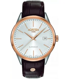 Zegarek ZEGAREK MĘSKI ROAMER 508833 49 15 05 SUPERIOR SLIM LINE - Zegarki męskie - miniaturka - grafika 1