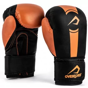 Overlord Dziecięce Rękawice Bokserskie Boxer Black/Orange - Rękawice bokserskie - miniaturka - grafika 1