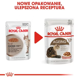 ROYAL CANIN  Ageing +12 12x85g karma mokra w sosie dla kotów dojrzałych + niespodzianka dla kota GRATIS! - Mokra karma dla kotów - miniaturka - grafika 4