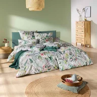 Pościel - Pościel Mako Satin Benice 7591/915 Dd : Kolor - 915/platin, Wymiary - 160/200+2X70/80+2X40/40 - miniaturka - grafika 1