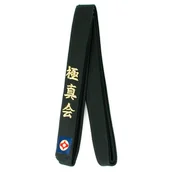 Kimona, stroje i obuwie - Pas Do Kyokushin Karate Czarny haft naszywka 280 - miniaturka - grafika 1