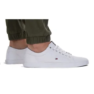 Buty Tommy Hilfiger Iconic Long Lace FM0FM01536-0K4 - białe - Buty sportowe męskie - miniaturka - grafika 7