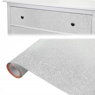 Okleiny - Okleina Brokat Srebrny Folia Meblowa Szer 45cm Na Niewielkie Powierzchnie - miniaturka - grafika 1