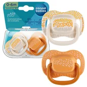 Smoczki uspokajające - Canpol Babies Silikonowy Smoczek Symetryczny 0-6 m Mountains 2-pack - miniaturka - grafika 1