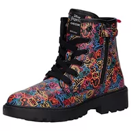Buty dla dziewczynek - Trapery GEOX - J Casey G. D J2620D 00004 C9240 D Black/Multicolor - miniaturka - grafika 1