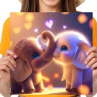 Zabawki kreatywne - Haft Diamentowy Diamond Painting,DIAMENTOWY MALARZ,Obraz DIY 5D,Mozaika Diamentowa 30x30,Zwierzęta - miniaturka - grafika 1