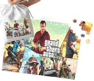 PUZZLE - GTA WZORY Z BAJEK I GIER SUPER PREZENT DLA DZIECI 24el + WORECZEK - Puzzle - miniaturka - grafika 1